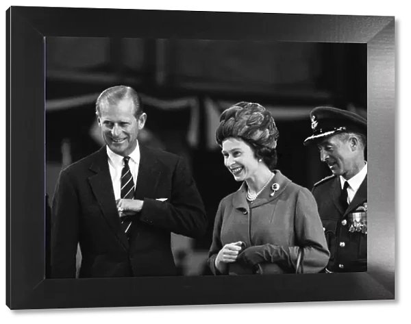Queen Elizabeth II during her visit to Canada, and Prince Edward Island