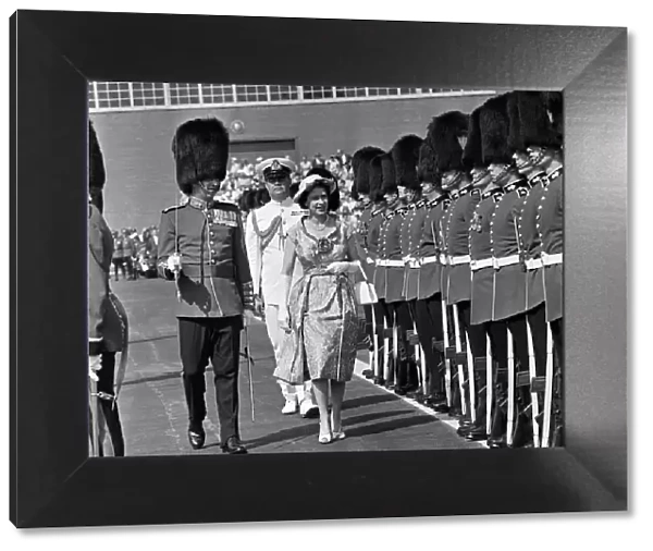 Queen Elizabeth II during her visit to Canada, 29th June 1959