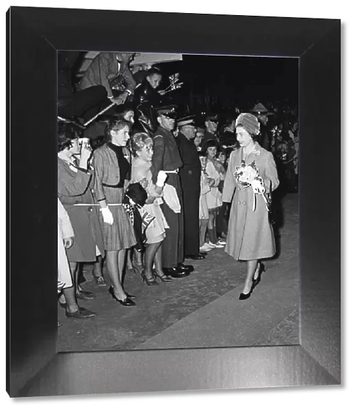 Queen Elizabeth II during her visit to Canada, October 1964