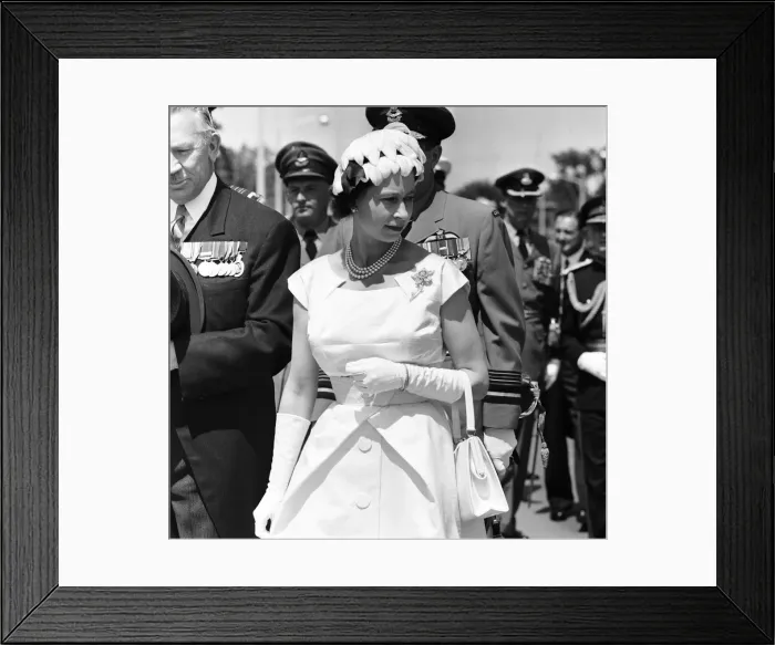 Framed Print : Queen Elizabeth II during her visit to Canada. The Queen is pictured at Green Framed Print : Queen Elizabeth II during her visit to Canada. The Queen is pictured at Green