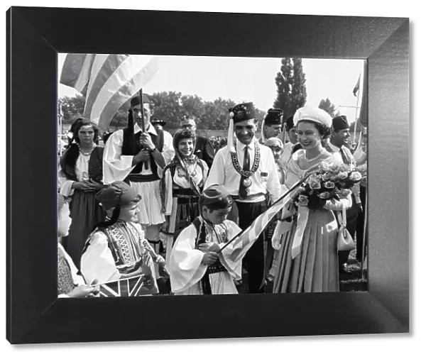 Queen Elizabeth II during her visit to Canada 18th June to August 1st 1959 The