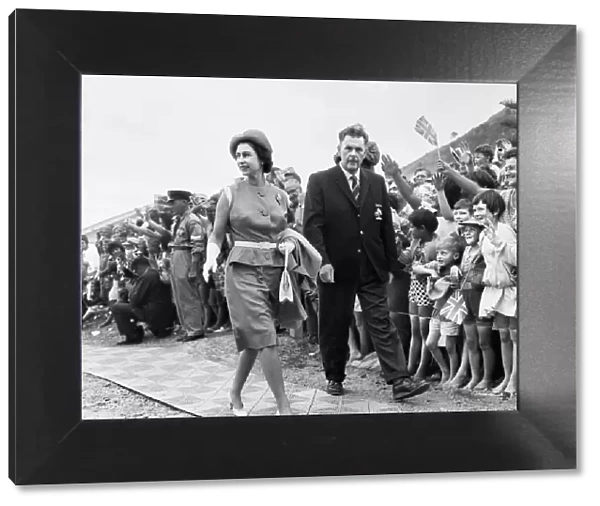 Her Majesty Queen Elizabeth II during her visit to New Zealand, 6th to 18th February 1963