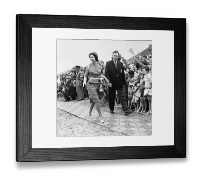 Framed Print : Her Majesty Queen Elizabeth II during her visit to New Zealand, 6th to 18th February 1963