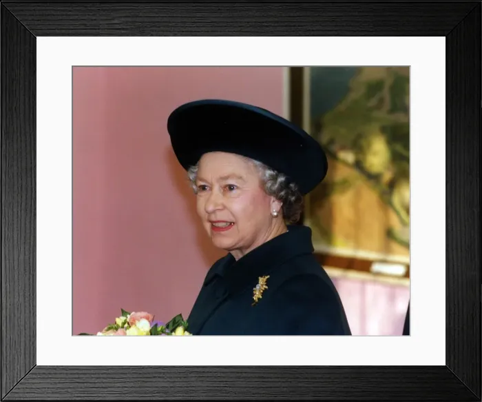 Framed Print : The Queen visits Manchester, 1st December 1994 Framed Print : The Queen visits Manchester, 1st December 1994