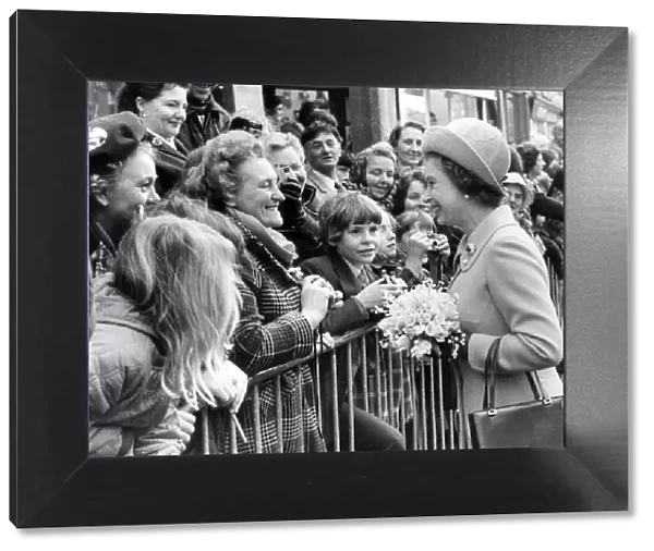 The Queen visits Congleton, Manchester 4th May 1972