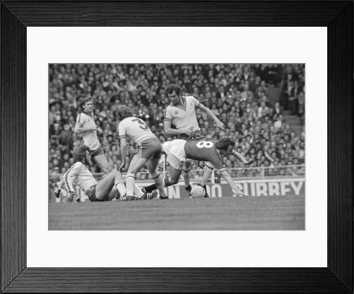 Framed Print : Southampton 1-0 Manchester United. FA Cup Final 1976. Wembley Stadium Framed Print : Southampton 1-0 Manchester United. FA Cup Final 1976. Wembley Stadium