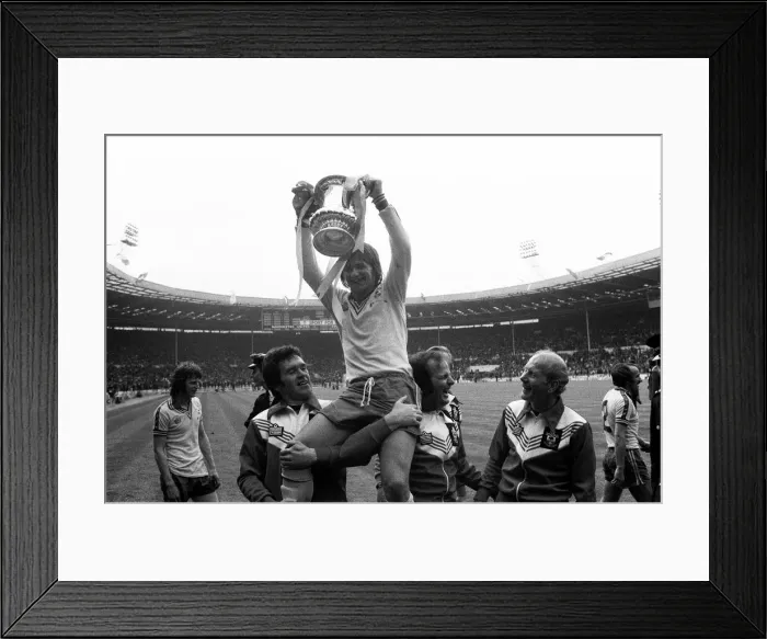 Framed Print : Southampton 1-0 Manchester United. FA Cup Final 1976. Wembley Stadium Framed Print : Southampton 1-0 Manchester United. FA Cup Final 1976. Wembley Stadium