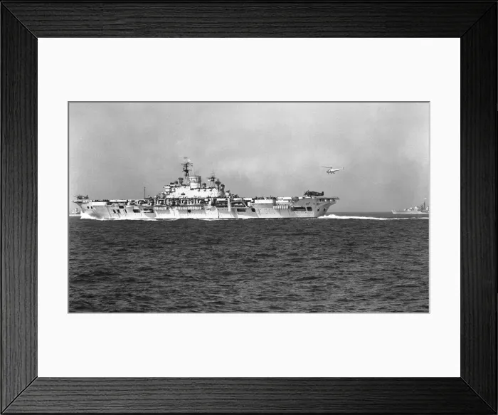 Framed Print : HMS Eagle seen here on exercise in the Mediterranean launching her Skyraider AEW 1 Framed Print : HMS Eagle seen here on exercise in the Mediterranean launching her Skyraider AEW 1