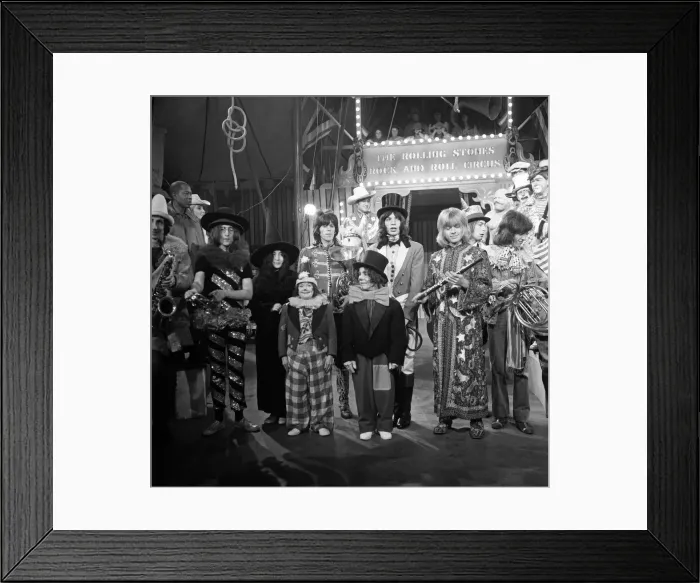 Framed Print : The Rolling Stones Rock n Roll Circus TV special, Intertel Studios Framed Print : The Rolling Stones Rock n Roll Circus TV special, Intertel Studios