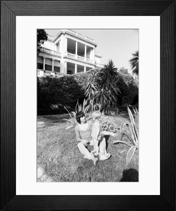 Framed Print : Keith Richard and Anita Pallenbergs South of France residence
