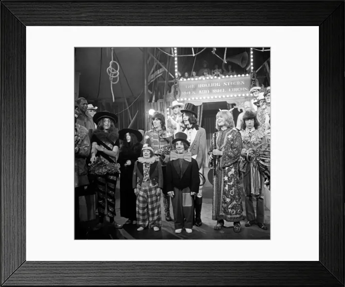 Framed Print : The Rolling Stones Rock n Roll Circus TV special, Intertel Studios Framed Print : The Rolling Stones Rock n Roll Circus TV special, Intertel Studios