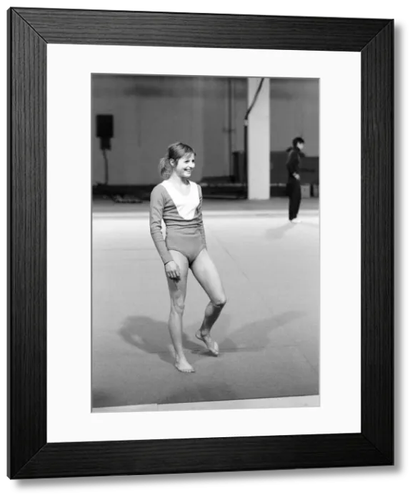 Framed Print : Olga Korbut, Olympic Gymnast, training with Soviet Union Gymnastics Team, at Earls Court Framed Print : Olga Korbut, Olympic Gymnast, training with Soviet Union Gymnastics Team, at Earls Court