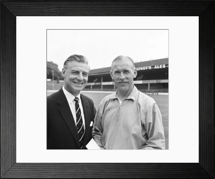 Framed Print : Ted Bates Southampton FC, 12th August 1963 Framed Print : Ted Bates Southampton FC, 12th August 1963