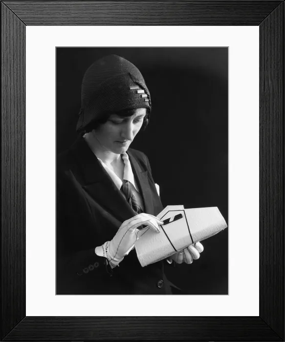 Framed Print : Mannequin seen here modelling the latest 1932 summer fashions. 1st July 1932 Framed Print : Mannequin seen here modelling the latest 1932 summer fashions. 1st July 1932