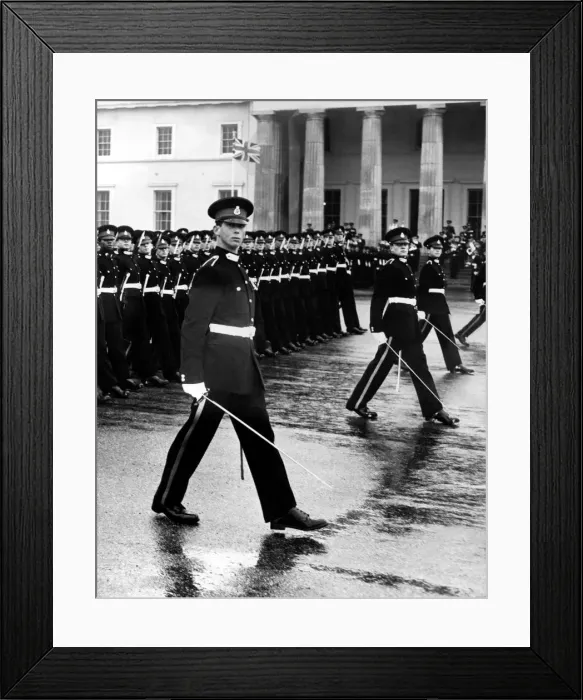 Framed Print : The Prince and Princess Michael of Kent Prince Michael leading his contingent of Framed Print : The Prince and Princess Michael of Kent Prince Michael leading his contingent of