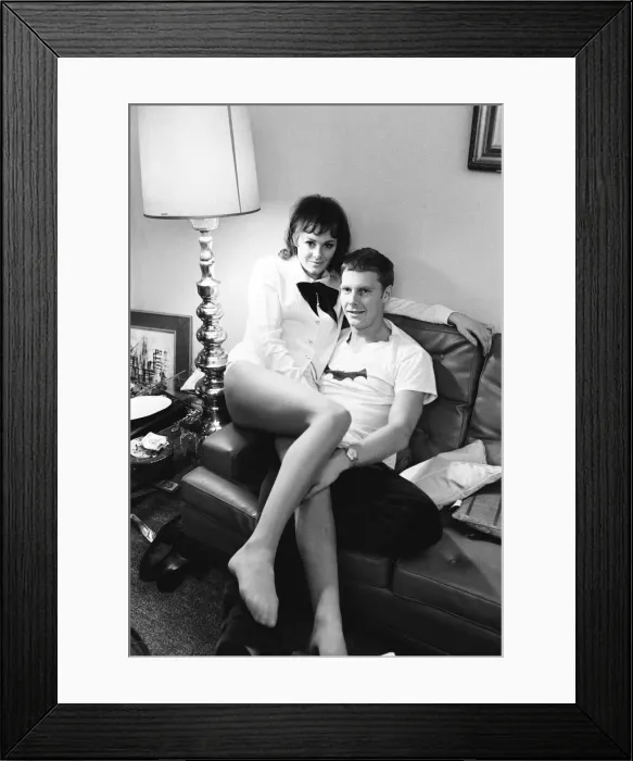 Framed Print : Ann Sidney and James Fox relaxing during a break in shooting the film Performance Framed Print : Ann Sidney and James Fox relaxing during a break in shooting the film Performance