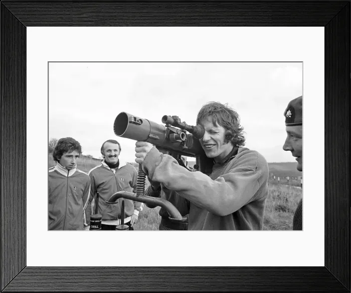 Framed Print : Southampton FC Players, holders of the FA Cup, tried their hands at a different sort of