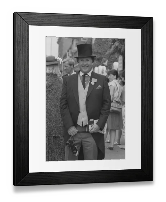 Framed Print : 1986 Clothing Ascot Racing Fashion Ascot Fashions 1980