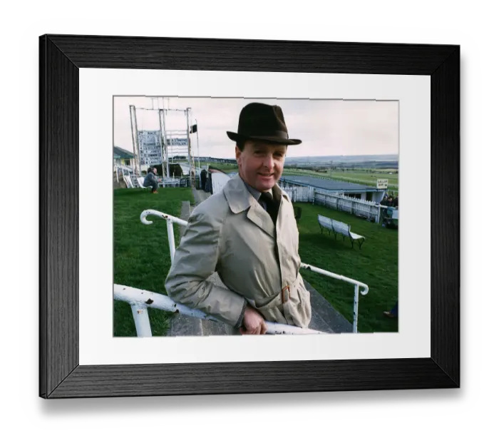 Framed Print : Horse Raining trainer Jonjo O Neill. January 1991