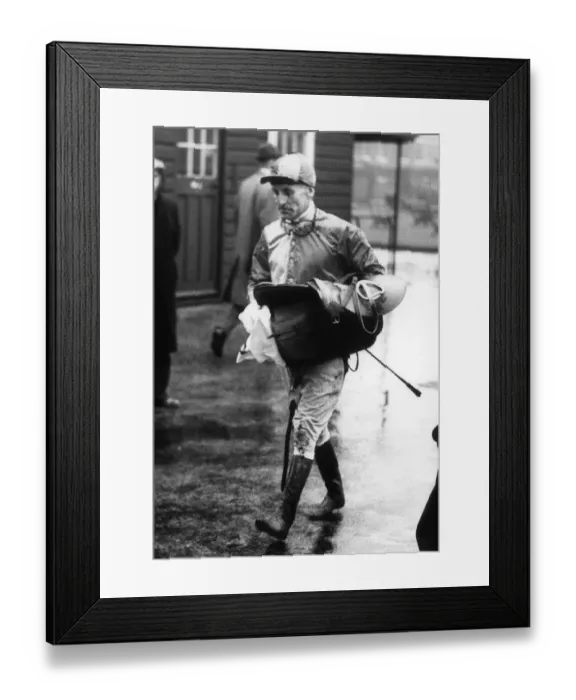 Framed Print : Jockey Arthur Scobie'Breasley, November 1963 Framed Print : Jockey Arthur Scobie'Breasley, November 1963