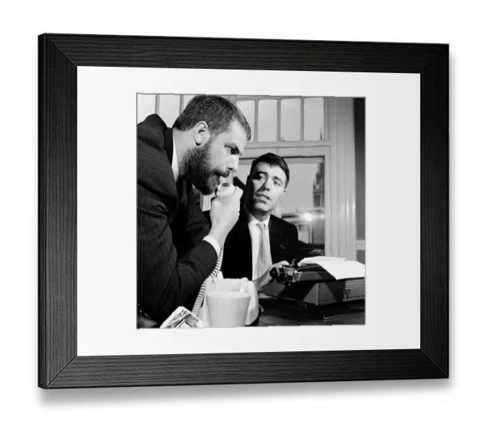 Framed Print : A couple of nice xany characters are Ray Galton (beard) and Alan Simpson Framed Print : A couple of nice xany characters are Ray Galton (beard) and Alan Simpson