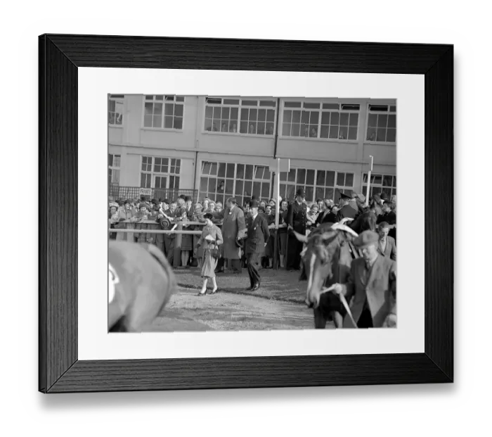 Framed Print : Queen Elizabeth II and the Queen Mother arrive at Cheltenham racecourse for the Festival Framed Print : Queen Elizabeth II and the Queen Mother arrive at Cheltenham racecourse for the Festival