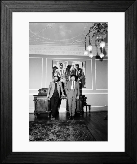 Framed Print : Ray Galton and Alan Simpson on tour for new ideas, and also for possible next Steptoe
