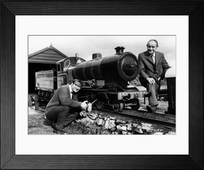 Framed Print : A Bishop Auckland father and son have built their own half mile ong miniature railway Framed Print : A Bishop Auckland father and son have built their own half mile ong miniature railway