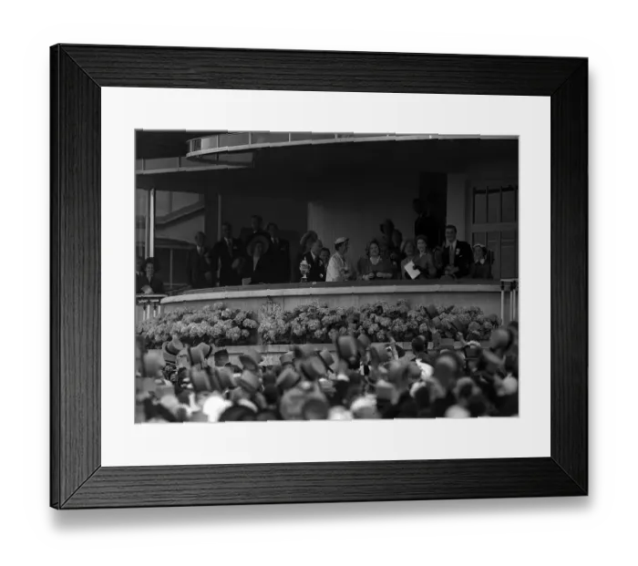 Framed Print : The Queen Mother sees her horse Choir Boy win the Royal Hunt Cup at Royal Ascot