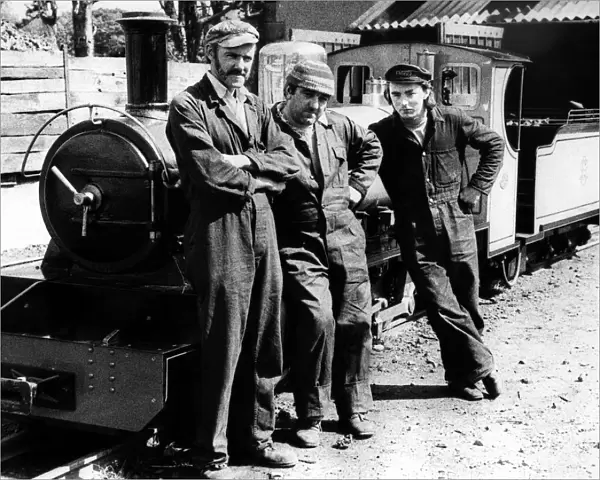 The men who built the new Ravenglass and Eskdale locomotive, the Northern Rock