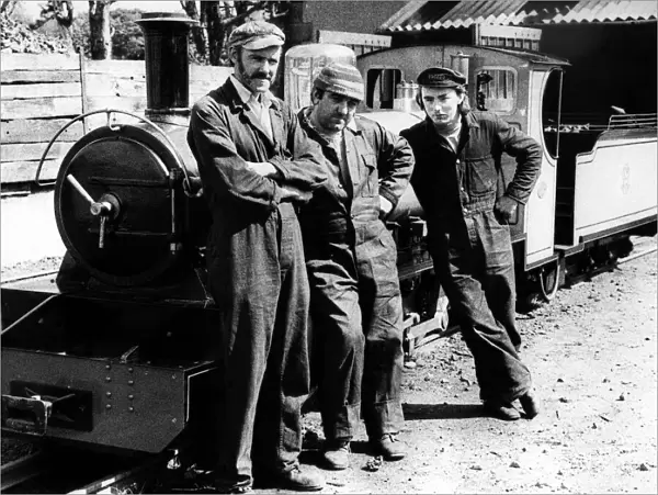 The men who built the new Ravenglass and Eskdale locomotive, the Northern Rock