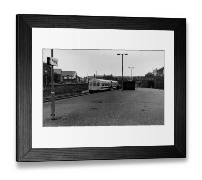 Framed Print : The bare platform of Felling Railway Station after the old station has been demolished