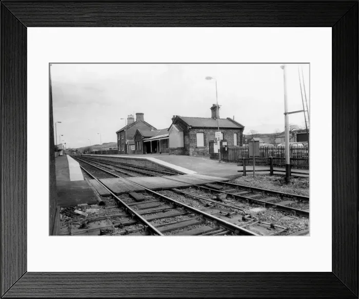 Framed Print : Haydon Bridge Railway Station in Northumberland on 29th April 1980