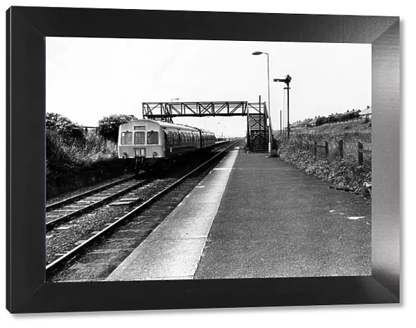 A general view of Boldon Colliery Railway Station on 30th June 1976