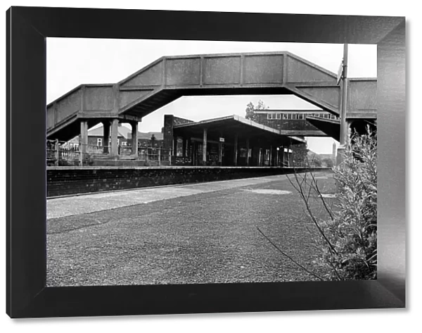 A general view of the derelict and vandalised Longbenton Railway Station on 10th July