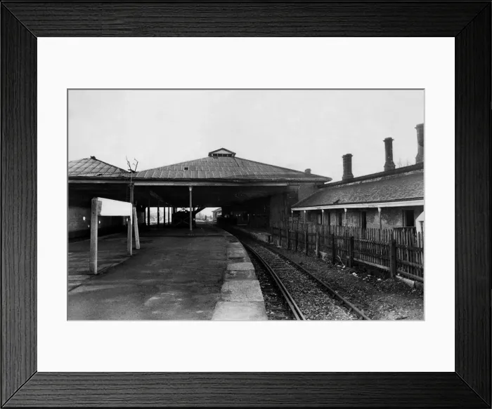 Framed Print : A general view of the derelict and deserted North Road Railway Station