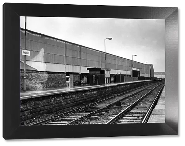 Deserted Hebburn Railway Station on 1st August 1979