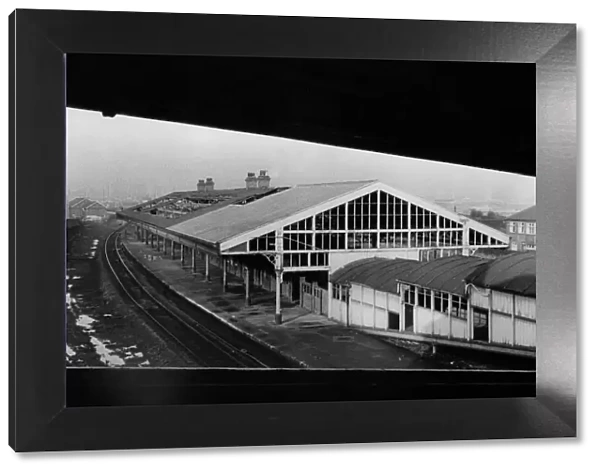 Felling Railway Station before the buildings were demolished on 3rd February 1971