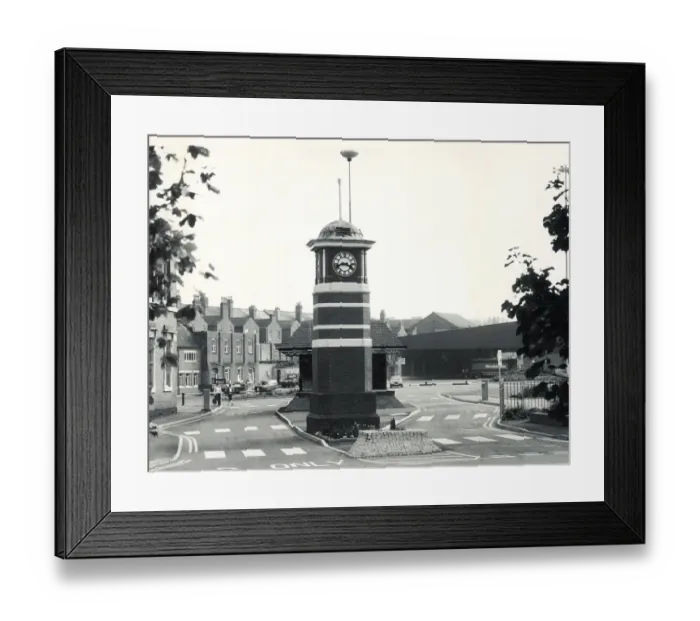 Framed Print : Mitchells and Butlers Brewery. The clock tower which used to be a feature of Framed Print : Mitchells and Butlers Brewery. The clock tower which used to be a feature of