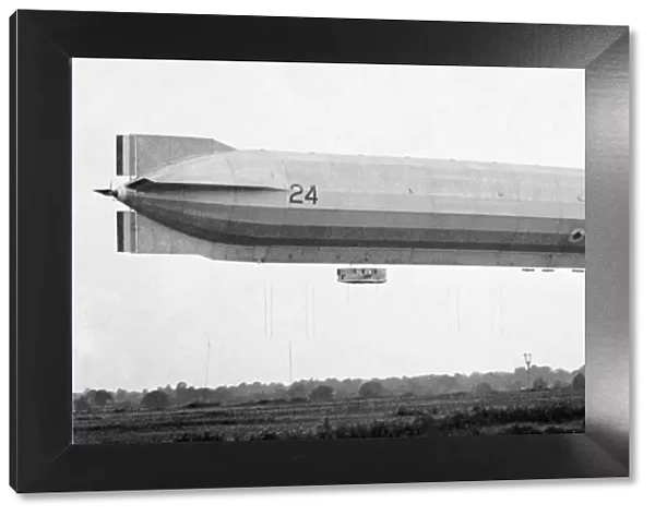 The Airship R24 seen here moored at Pulham Norfolk in 1918