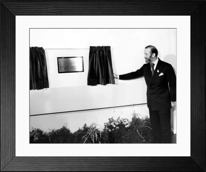Framed Print : The Prince and Princess Michael of Kent Prince Michael of Kent officially opens
