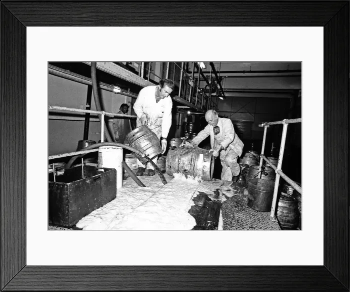 Framed Print : Bob Hudson, Charge Hand in charge of the Beer Dosposal Department at Ansells Brewery in Framed Print : Bob Hudson, Charge Hand in charge of the Beer Dosposal Department at Ansells Brewery in