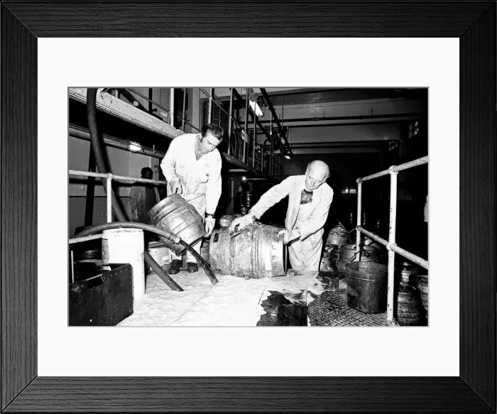 Framed Print : Bob Hudson, Charge Hand in charge of the Beer Disposal Department at Ansells Brewery in Framed Print : Bob Hudson, Charge Hand in charge of the Beer Disposal Department at Ansells Brewery in
