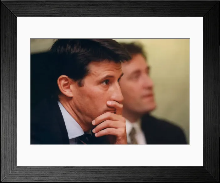 Framed Print : Lord Sebastian Coe Sebastian Coe chats to pupils Framed Print : Lord Sebastian Coe Sebastian Coe chats to pupils