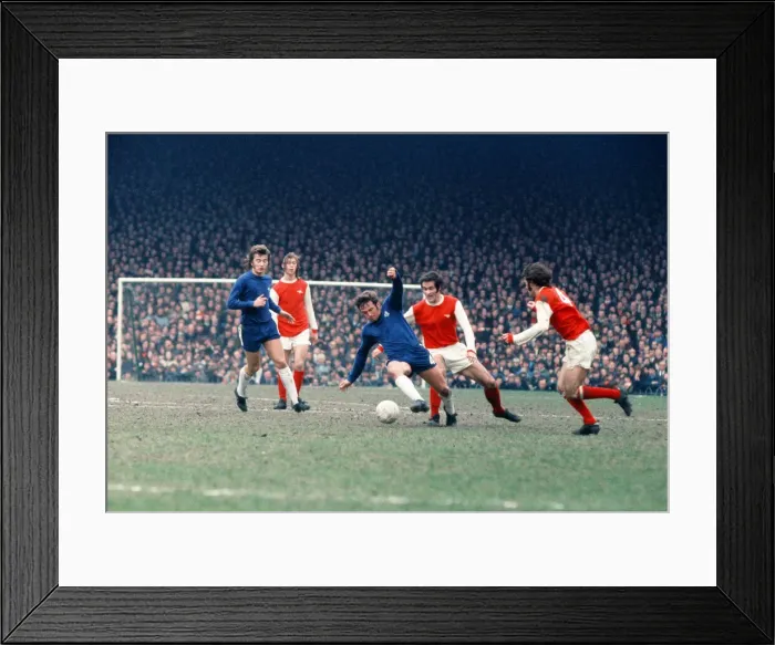 Framed Print : Arsenal Double winning season 1970 - 1971. English League Division One match Framed Print : Arsenal Double winning season 1970 - 1971. English League Division One match
