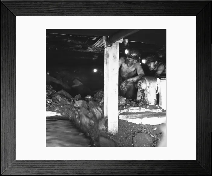 Framed Print : New robotic coal cutter seen here at work in the Bolsover Colliery Company Clipstone Framed Print : New robotic coal cutter seen here at work in the Bolsover Colliery Company Clipstone