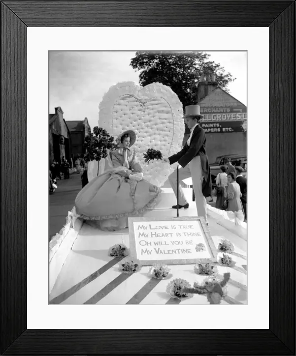 Framed Print : A float in the Newport carnival. 12th August 1954 Framed Print : A float in the Newport carnival. 12th August 1954