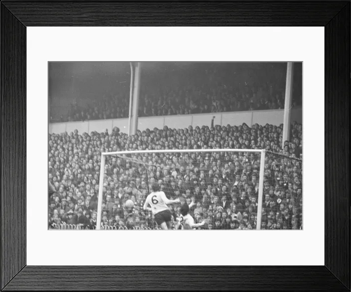 Framed Print : Tottenham v Southhampton. Leauge match 16th Jan 1971 Mick Channon scores goal Framed Print : Tottenham v Southhampton. Leauge match 16th Jan 1971 Mick Channon scores goal