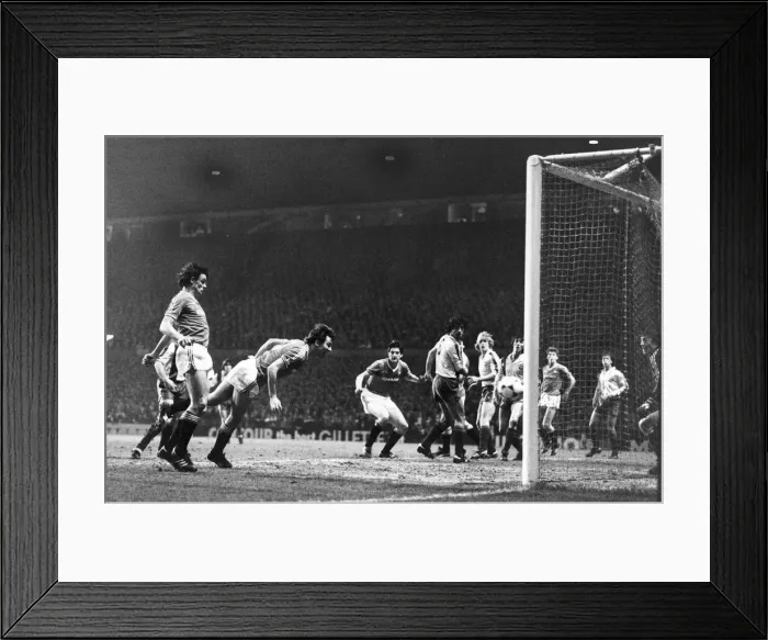 Framed Print : European Cup Winners Cup Quarter Final Second Leg match at Old Trafford Framed Print : European Cup Winners Cup Quarter Final Second Leg match at Old Trafford