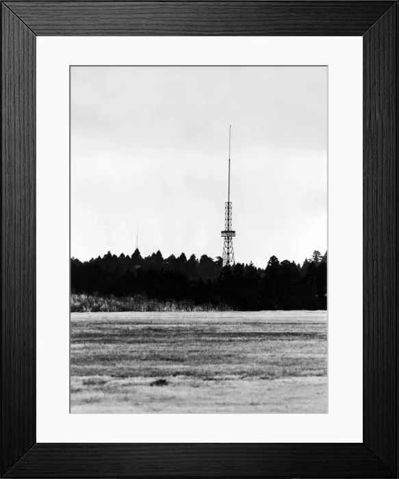 Framed Print : The picture shows some of the steel towers, erected by environmentalists